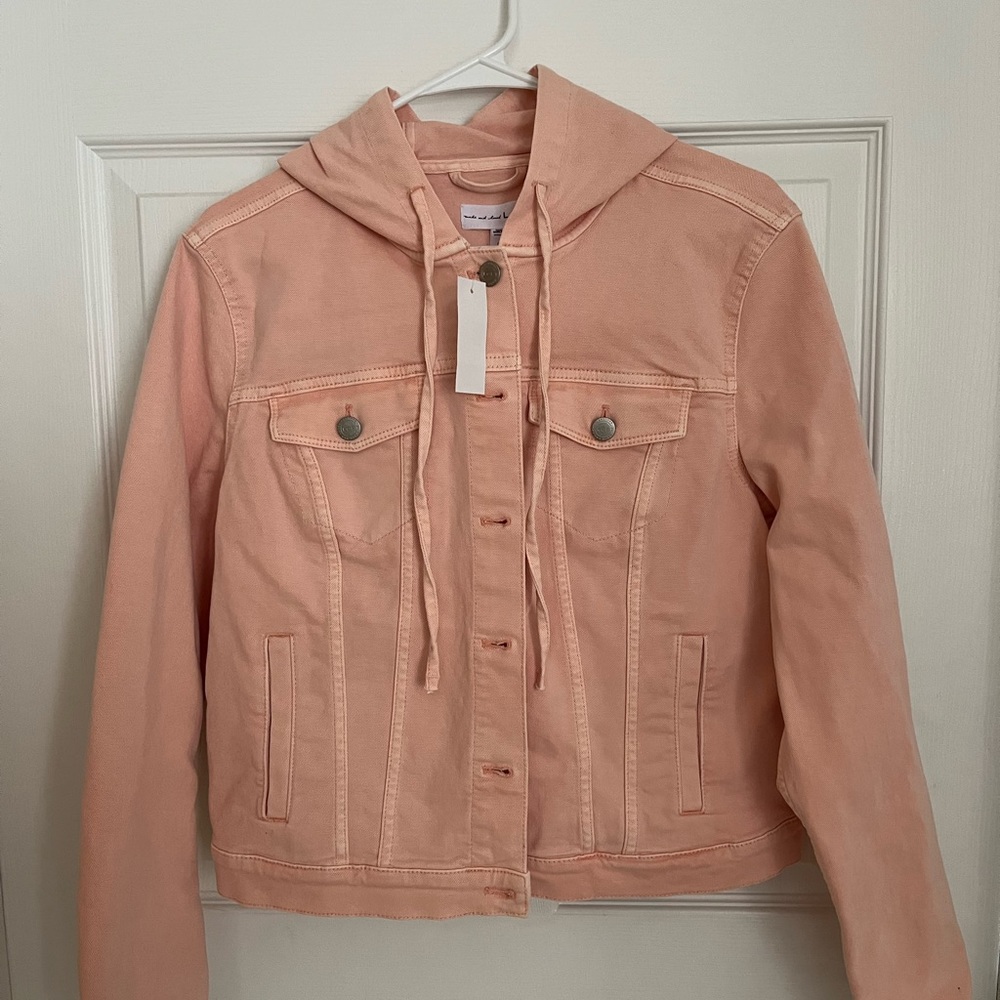 Loft hooded denim jacket
